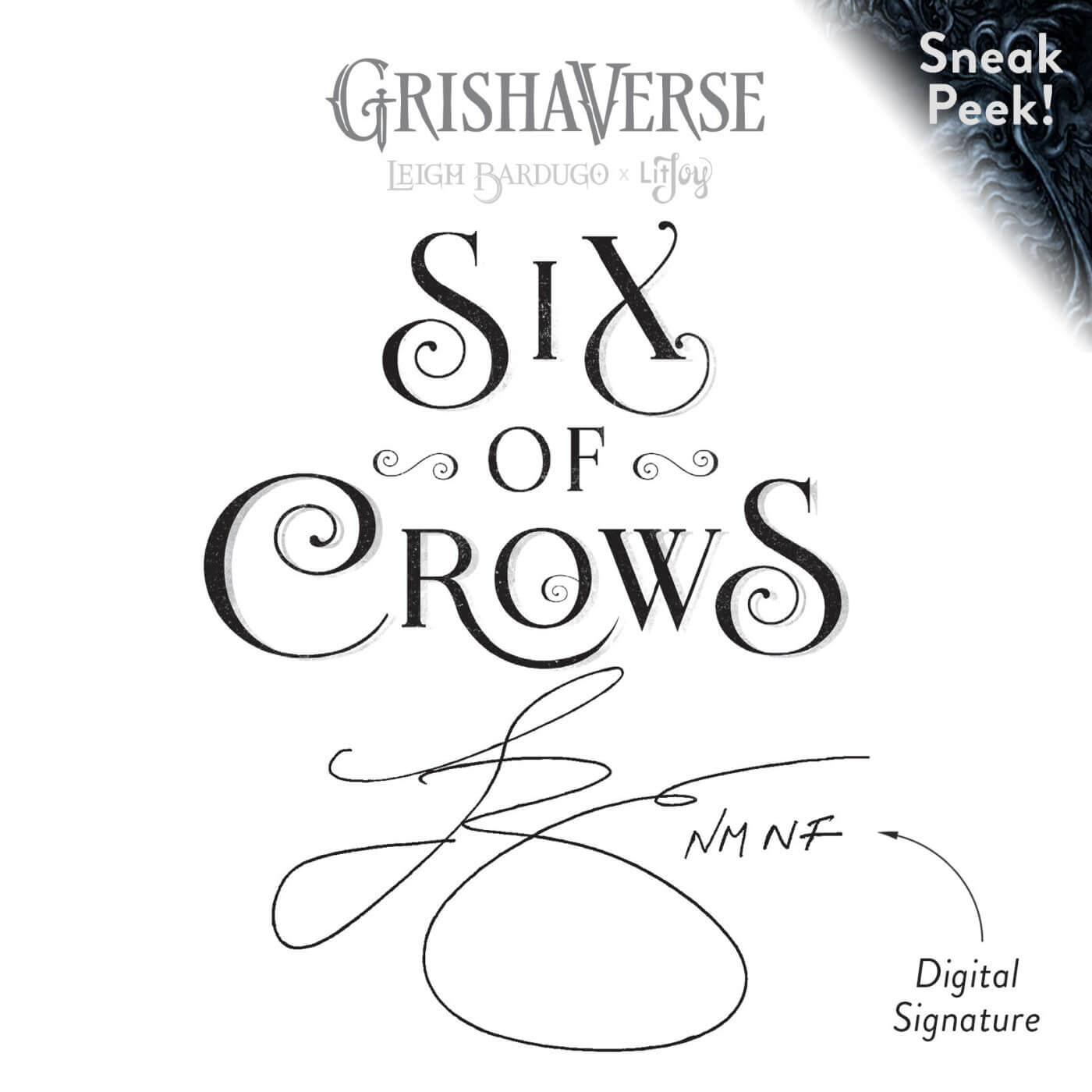 Signature Page from Six of Crows Annotated Special Edition Box Set sold by LitJoy