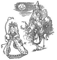 The Red Queen, Dodo Bird, Cheshire Cat, and Alice in Wonderland