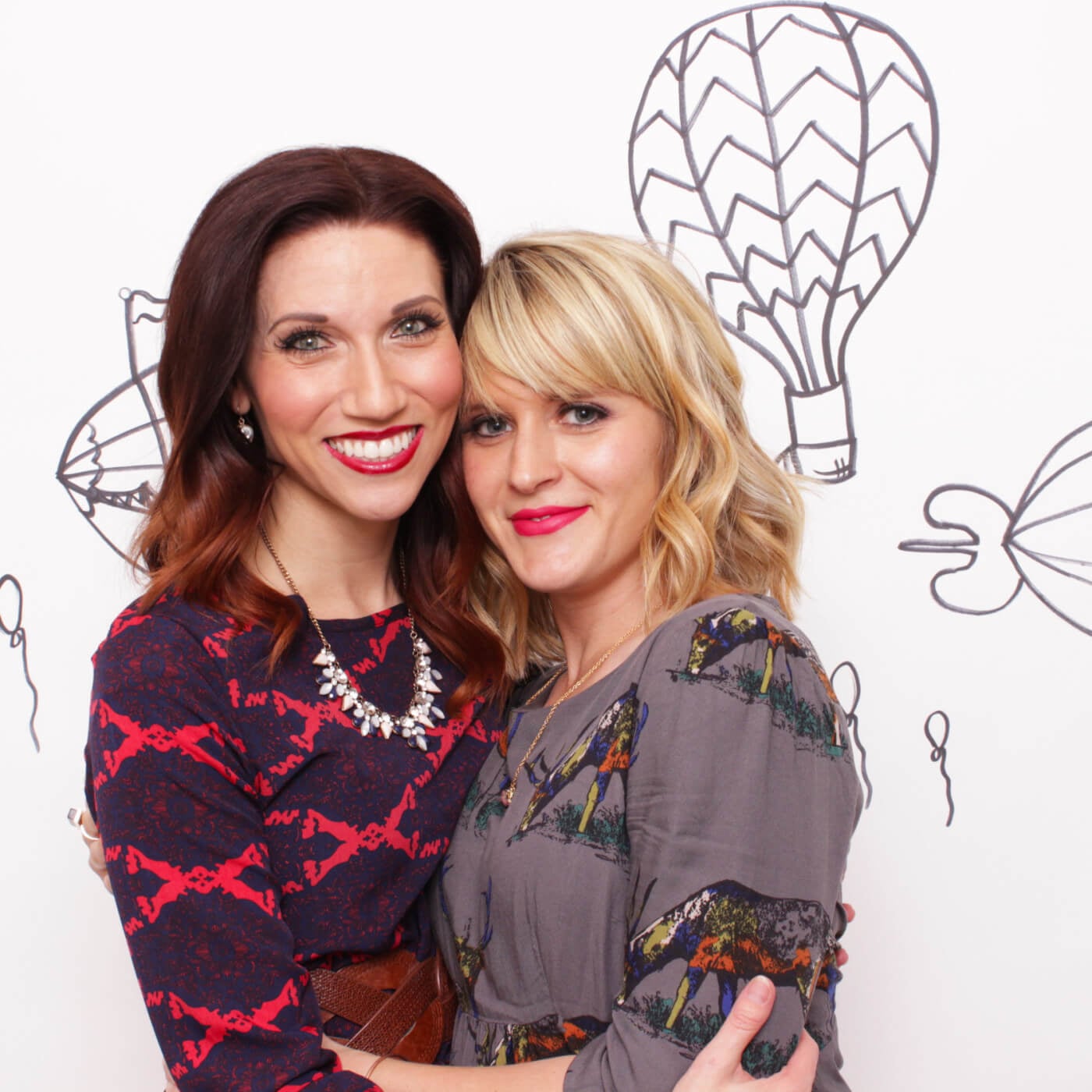 Alix and Kelly standing together