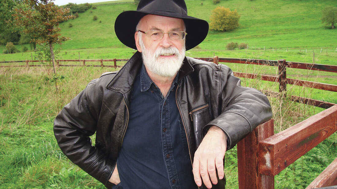 Image of Terry Pratchett author of Discworld series and collaborator with Neil Gaman on Good Omens