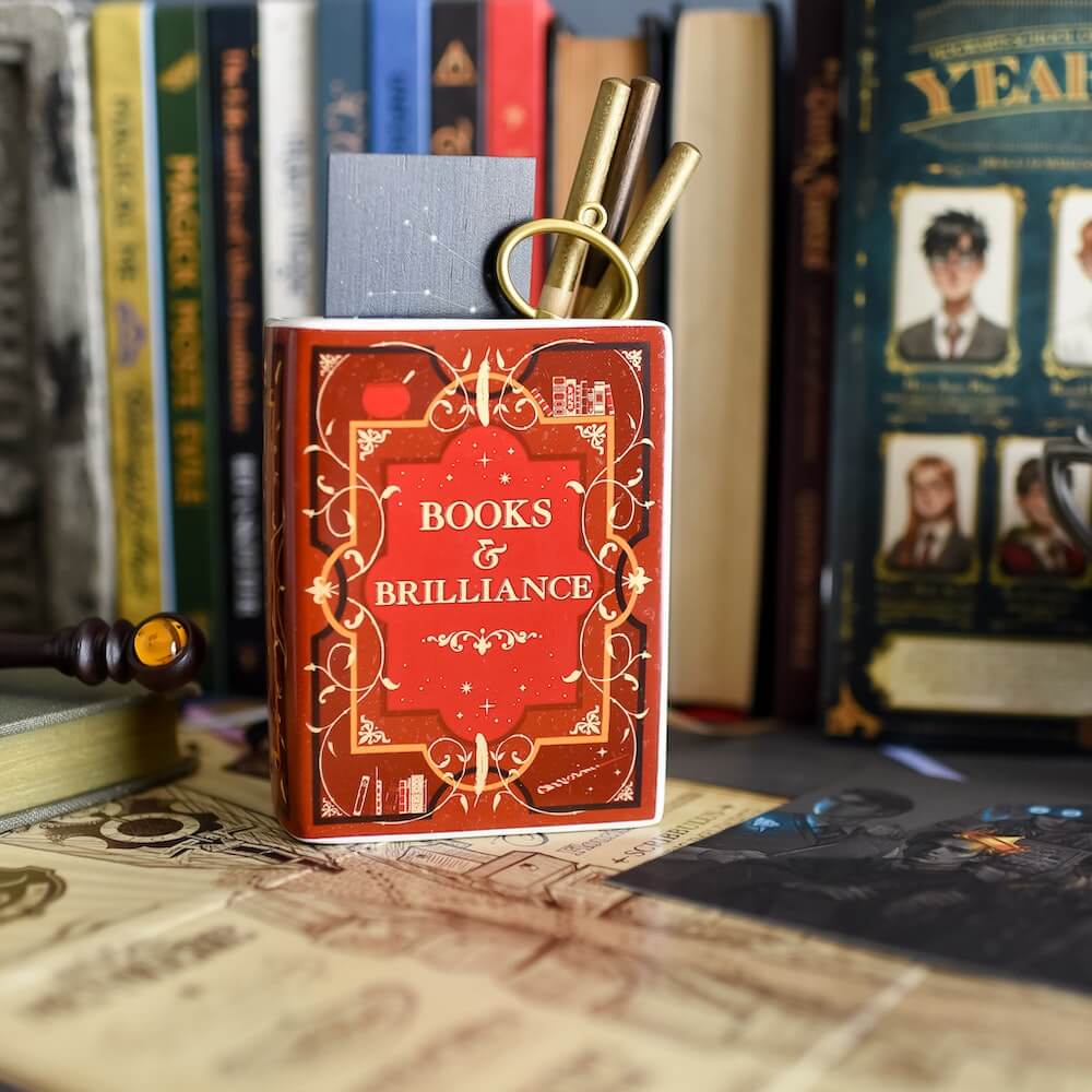 Books and Brilliance Book Vase sold by LitJoy