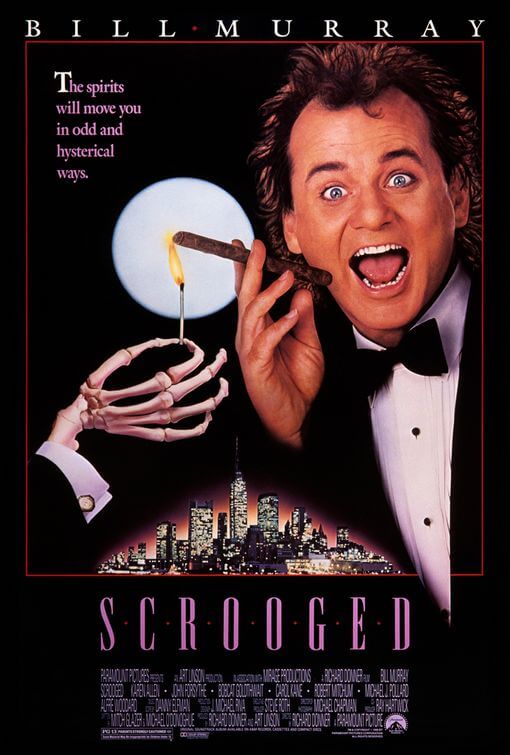 Bill Murray as Frank Cross "Scrooge" in Scrooged