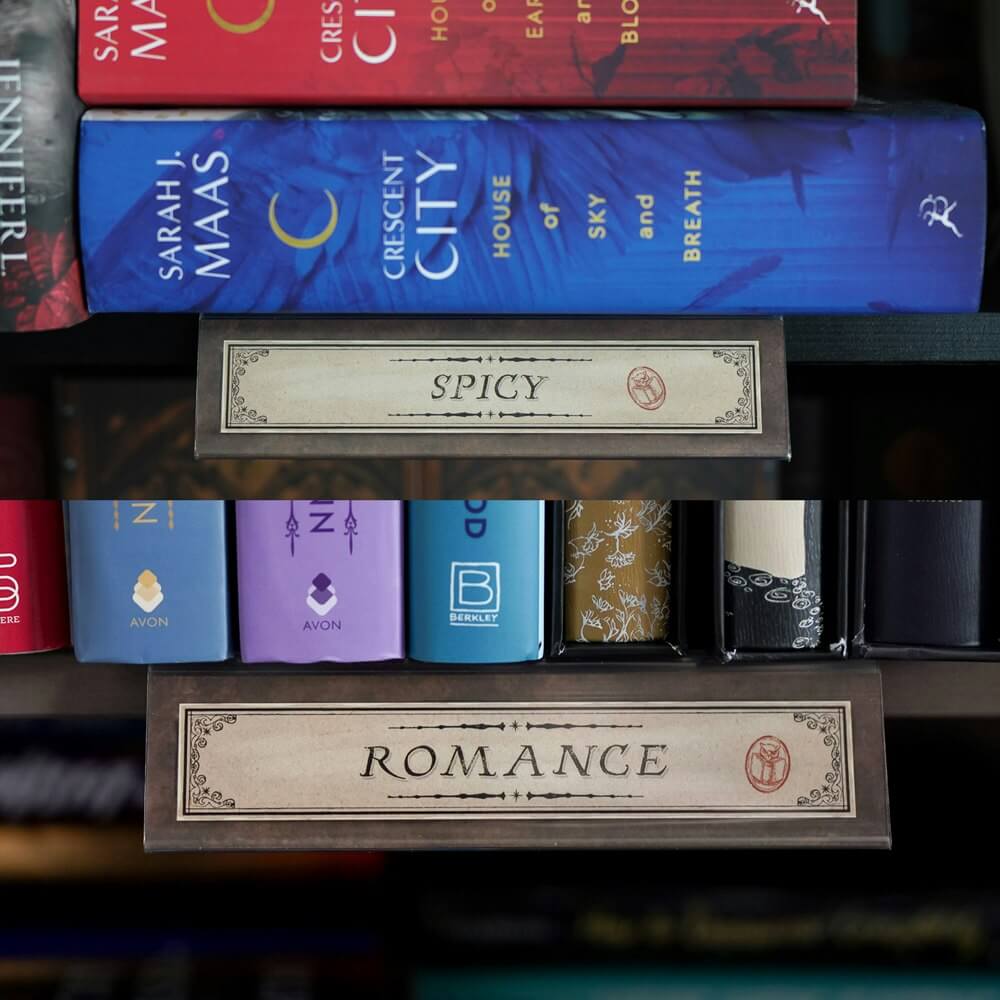 Bookshelf Labels sold by LitJoy Crate