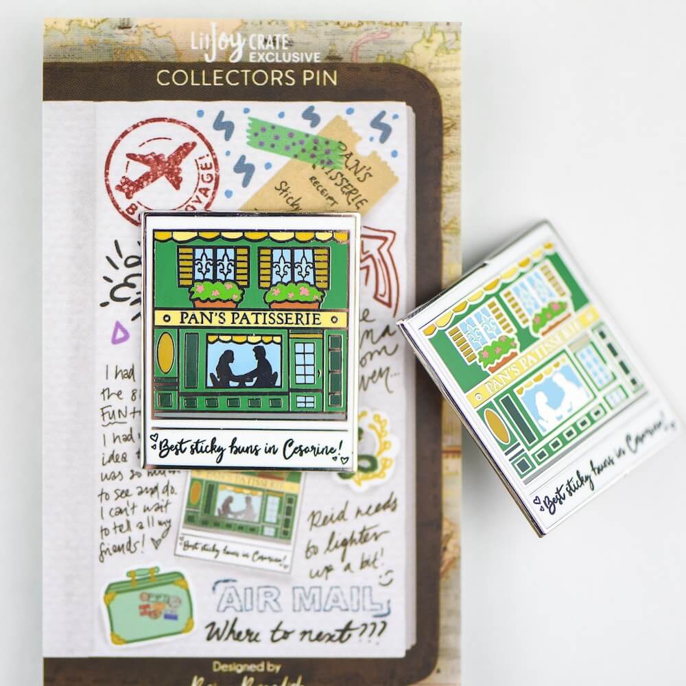 Serpent and Dove Polaroid Enamel Pin sold by LitJoy Crate