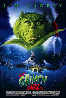 Jim Carrey as the Grinch