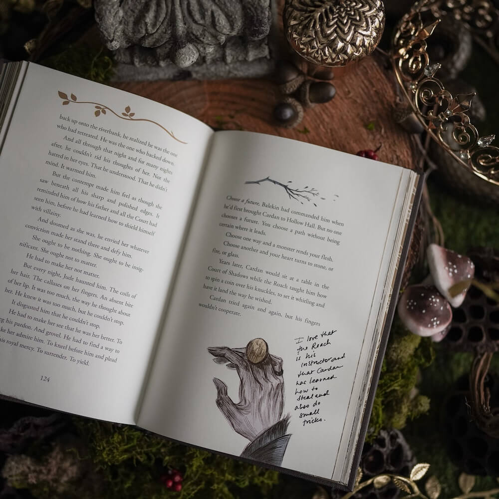 Folk in the Air Cruel Prince Collection in book annotations by Holly Black