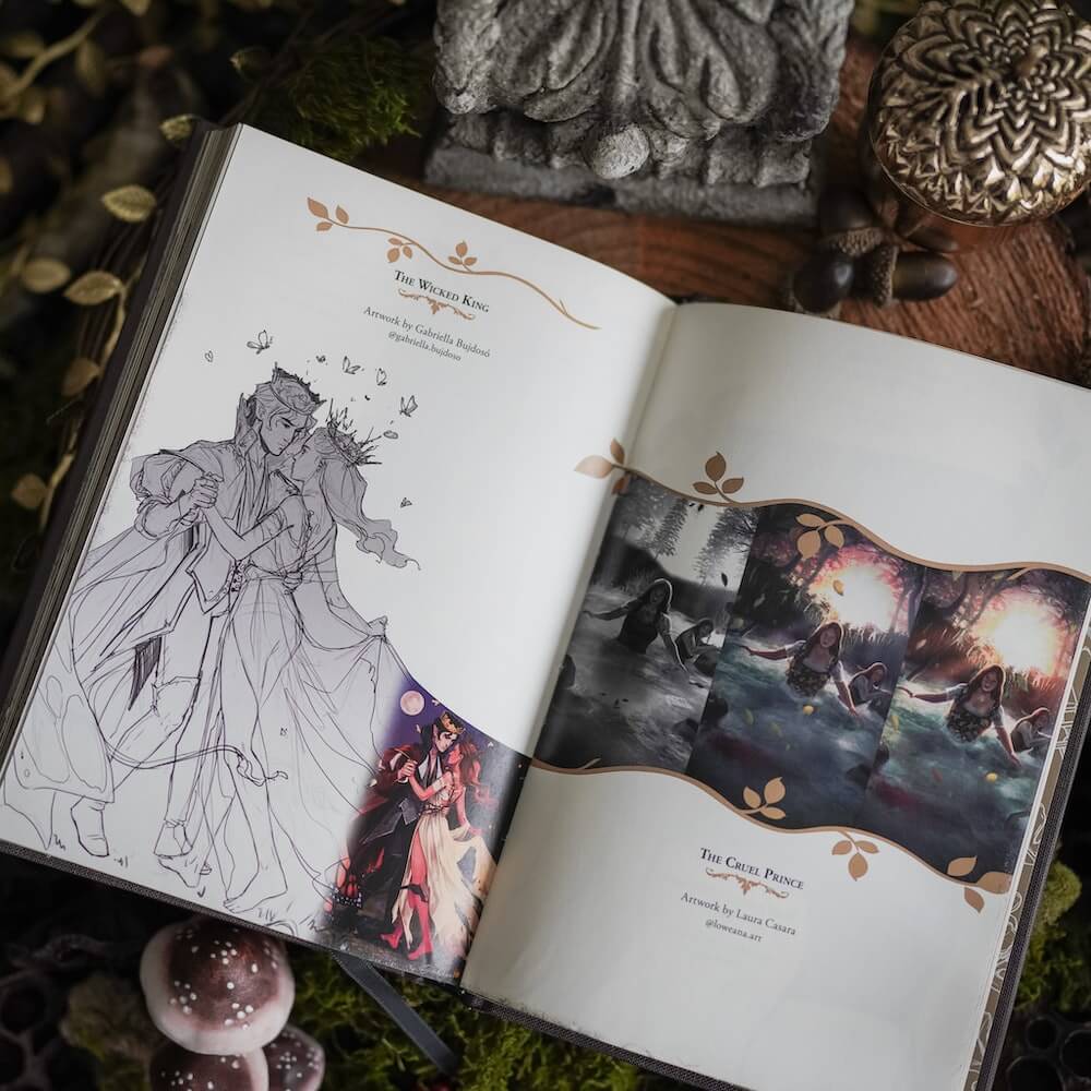 Process art in How the King of Elfhame Learned to Hate Stories from FOTA box set sold by LitJoy