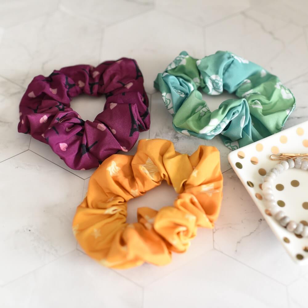 Anna and the French Kiss scrunchies sold by LitJoy Crate