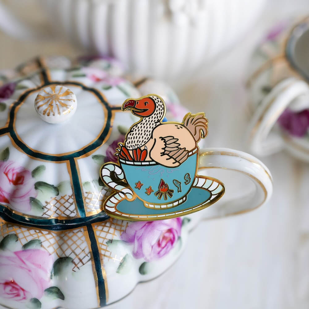 Dodo Bird enamel pin Alice in Wonderland enamel pin sold by LitJoy