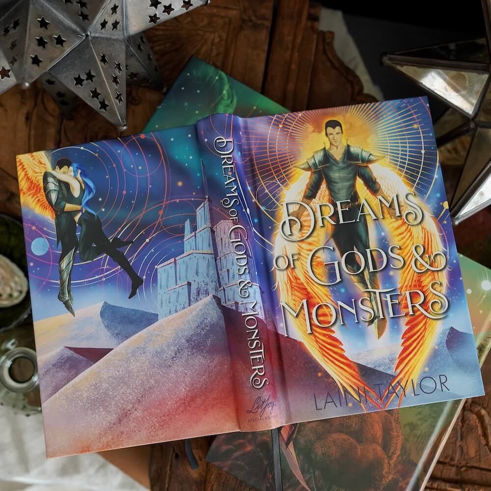 Front and Back cover of Dreams of Gods & Monsters from the DOSAB Special Edition Box Set sold by LitJoy Crate