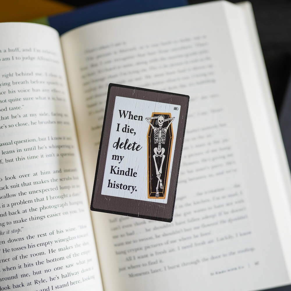 E-reader Wooden Bookmark sold by LitJoy