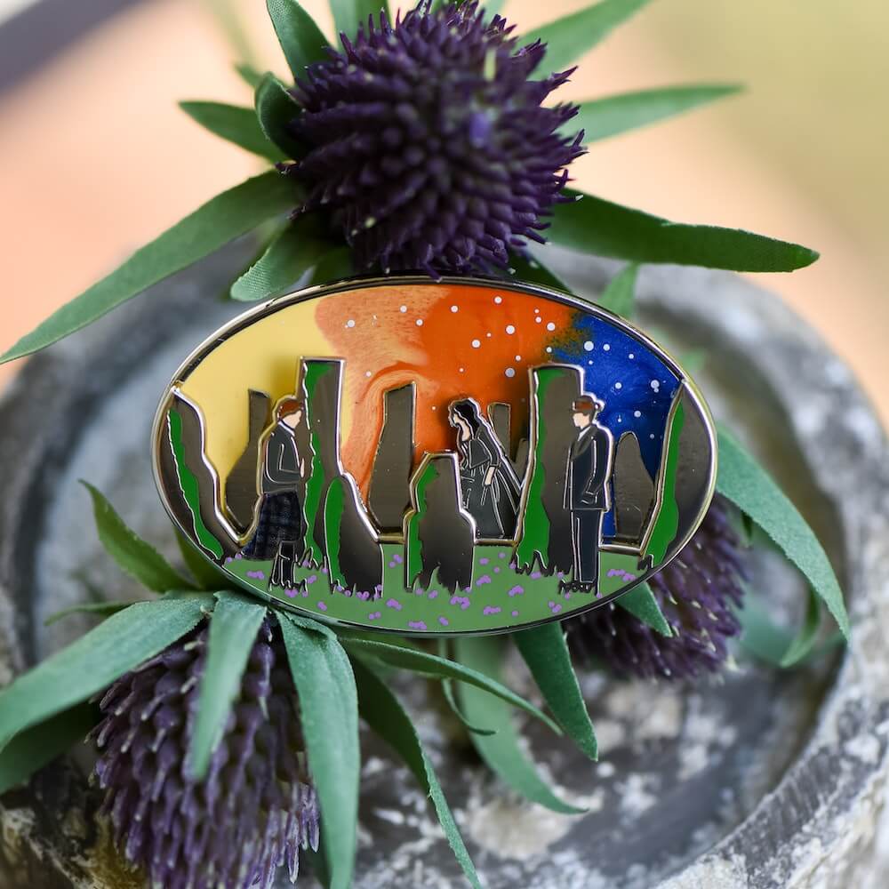 Sassenach Slider Enamel Pin