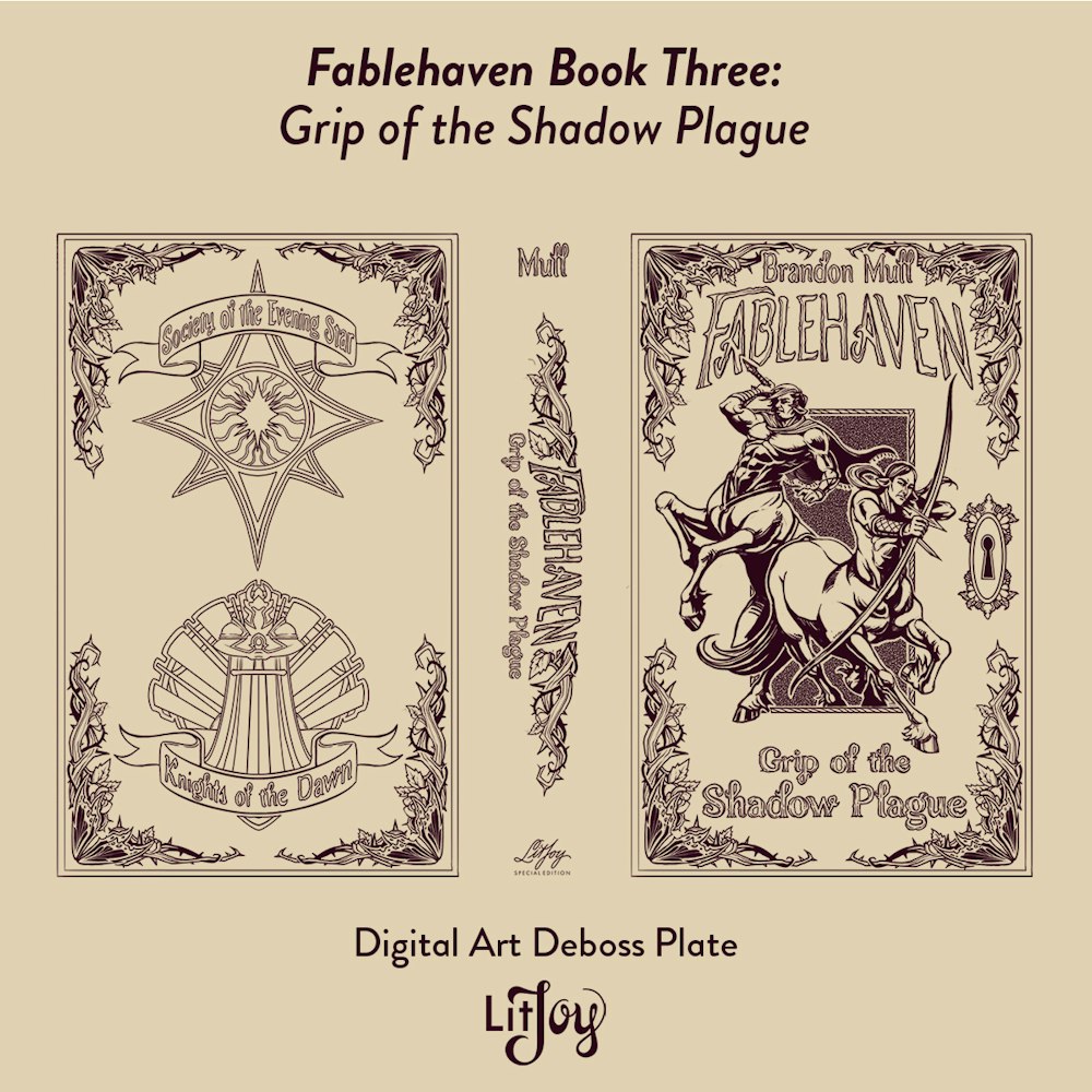 Fablehaven 3 deboss plate