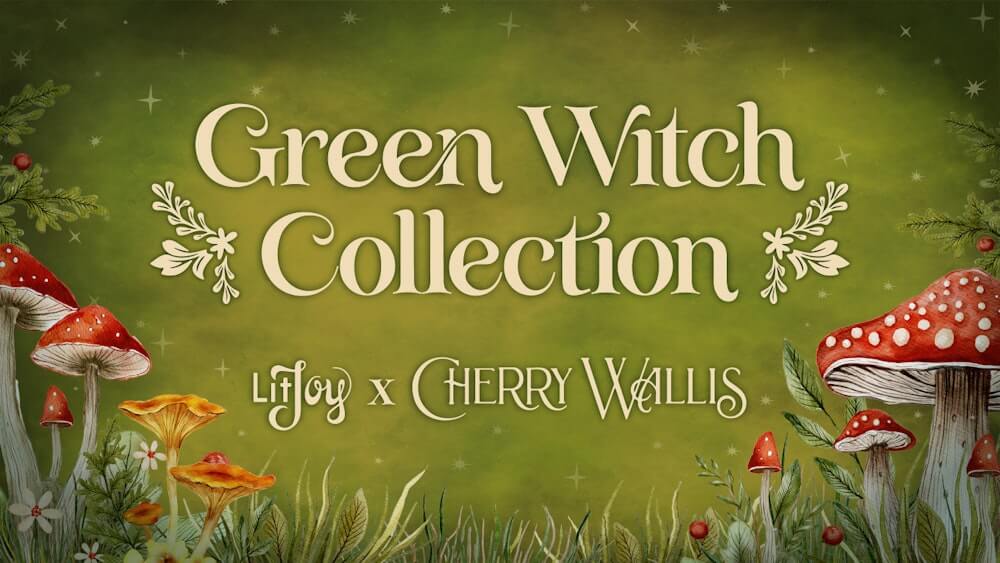 Cherry Wallis Green Witch Collection Graphic
