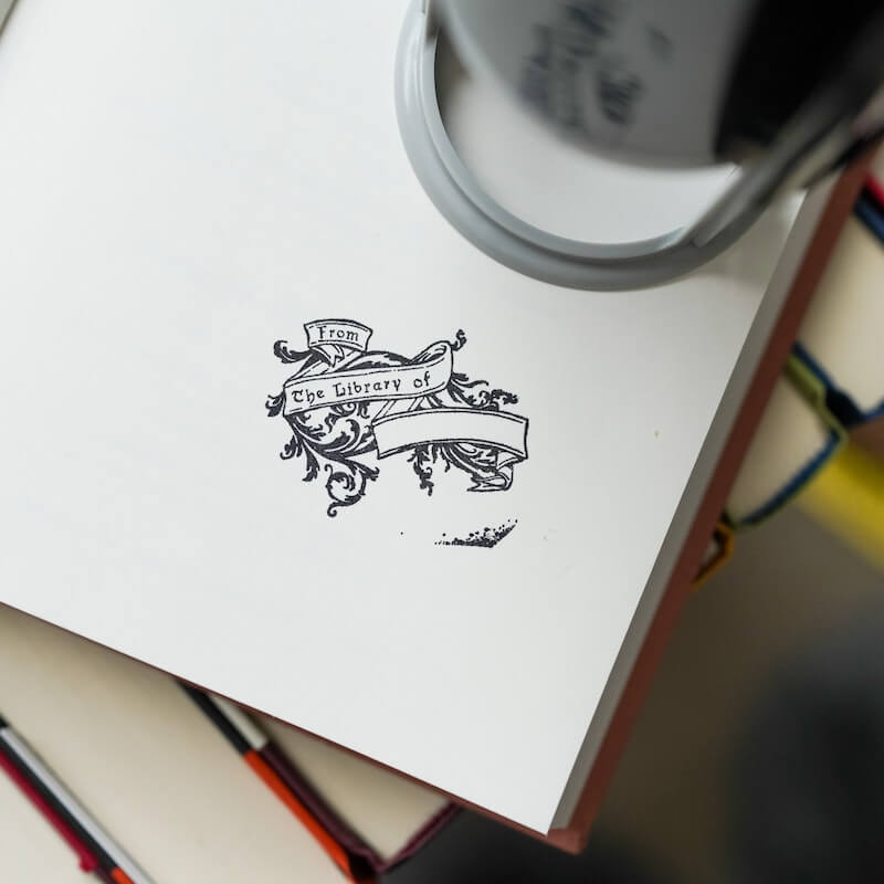 "From the Library of" Self Inking Stamp sold by LitJoy