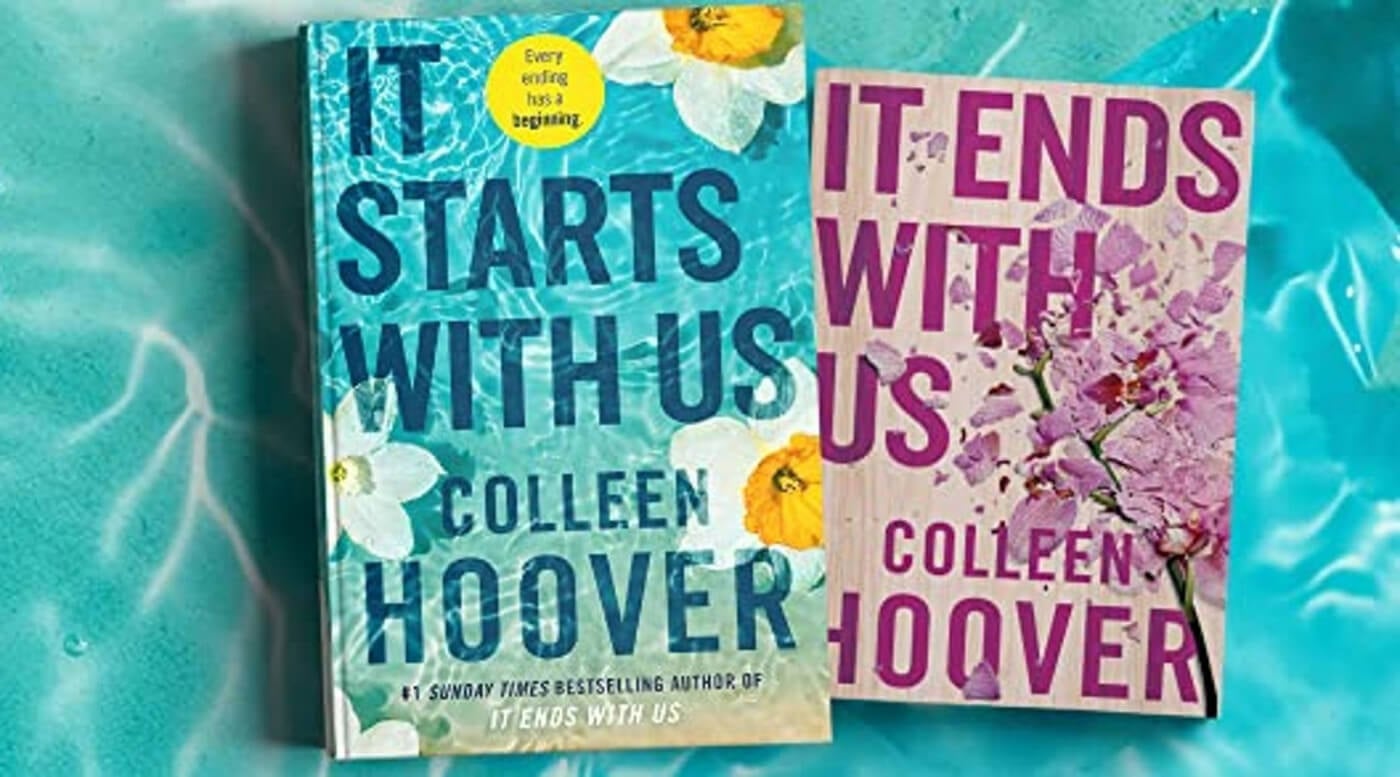 covers of Coleen Hoover's It Starts with Us and It Ends with Us
