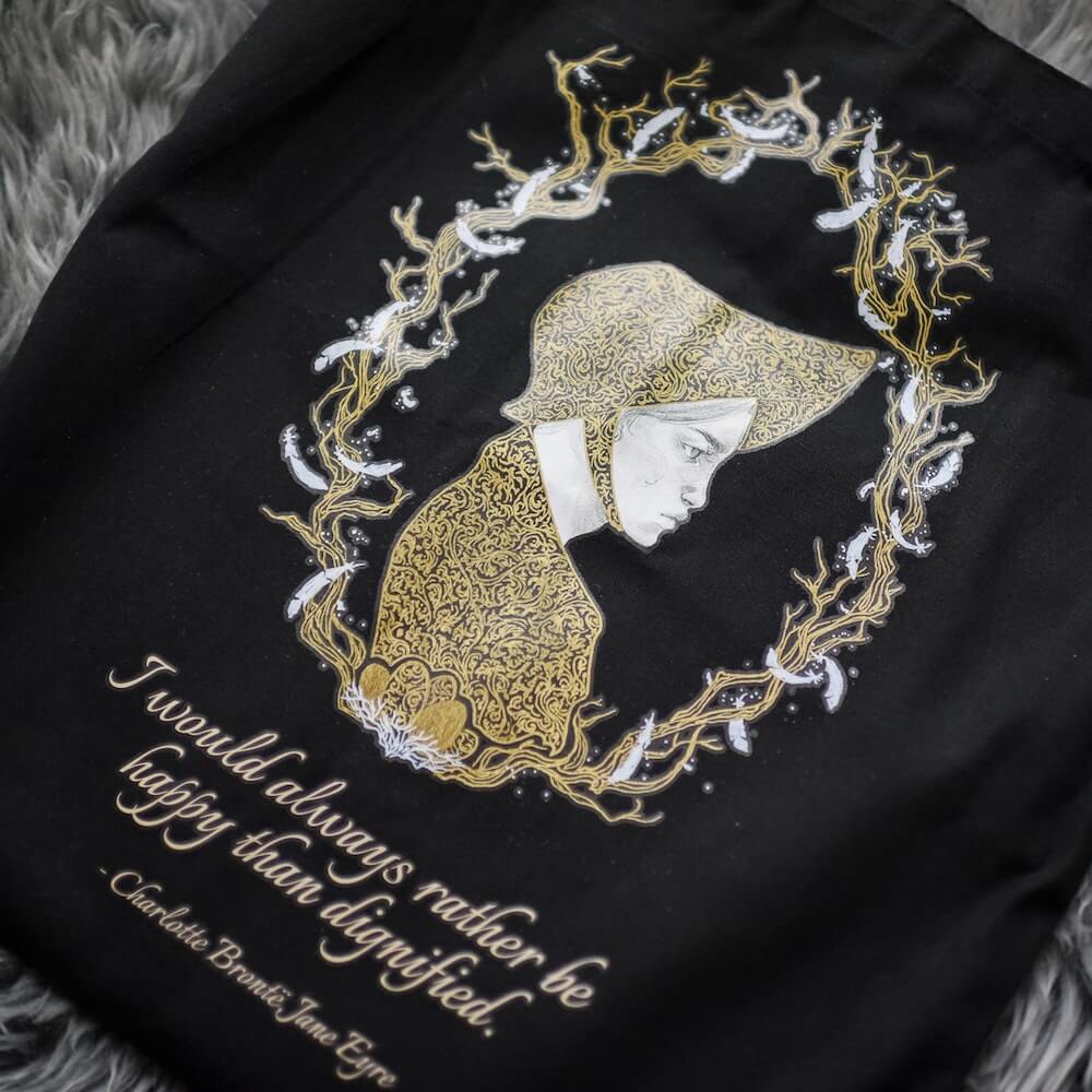 Jane Eyre tote sold by LitJoy Crate