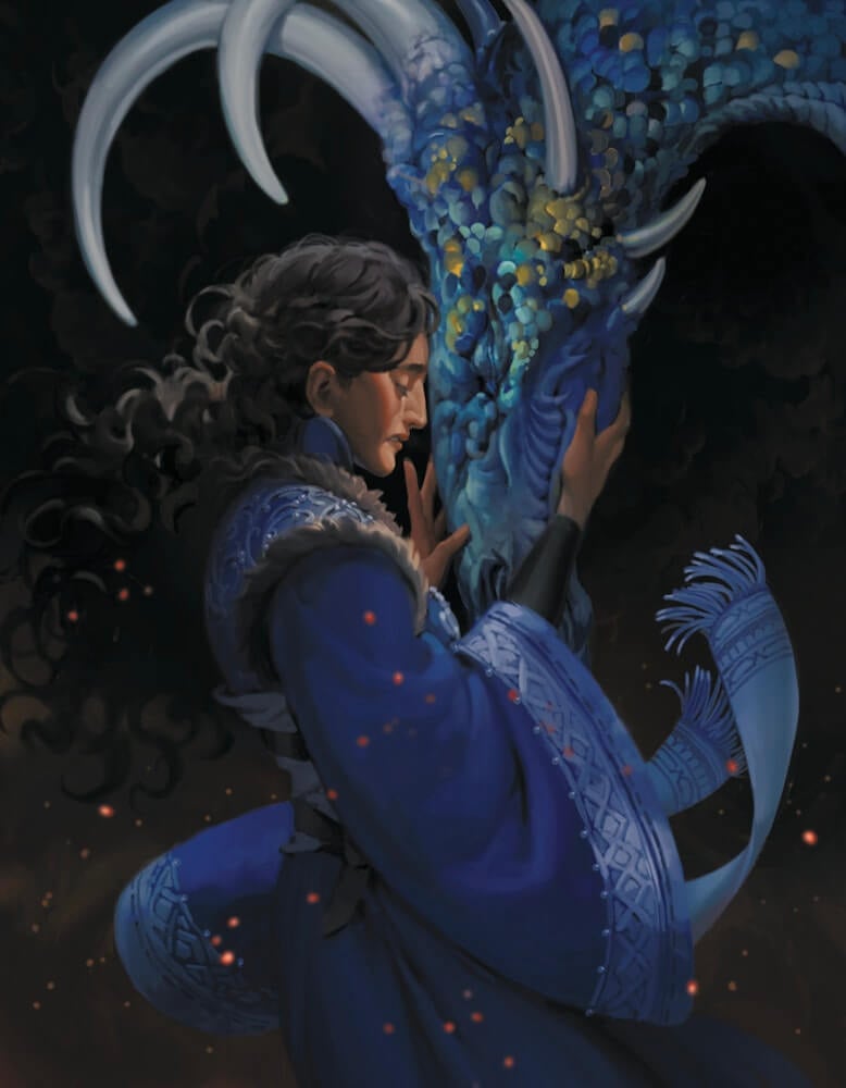 King of Scars fanart depicting Zoya with the dragon