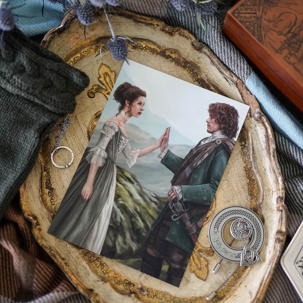 EXCLUSIVE Jamie and Claire Art Print sold by LitJoy Crate
