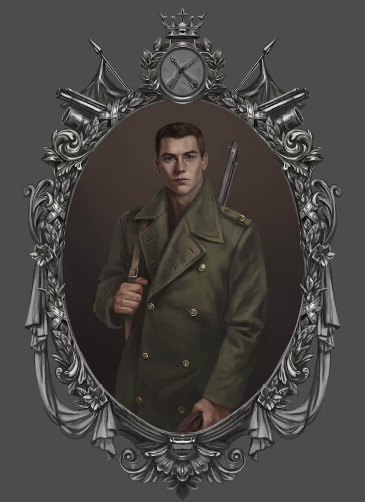 Mal portrait, Shadow and Bone fanart, Character Endpapers