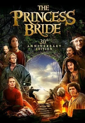 Princess Bride movie poster with the entire cast