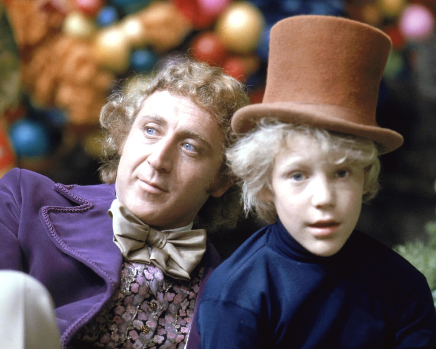 Willy Wonka and Charlie from the 1971 film adaptation