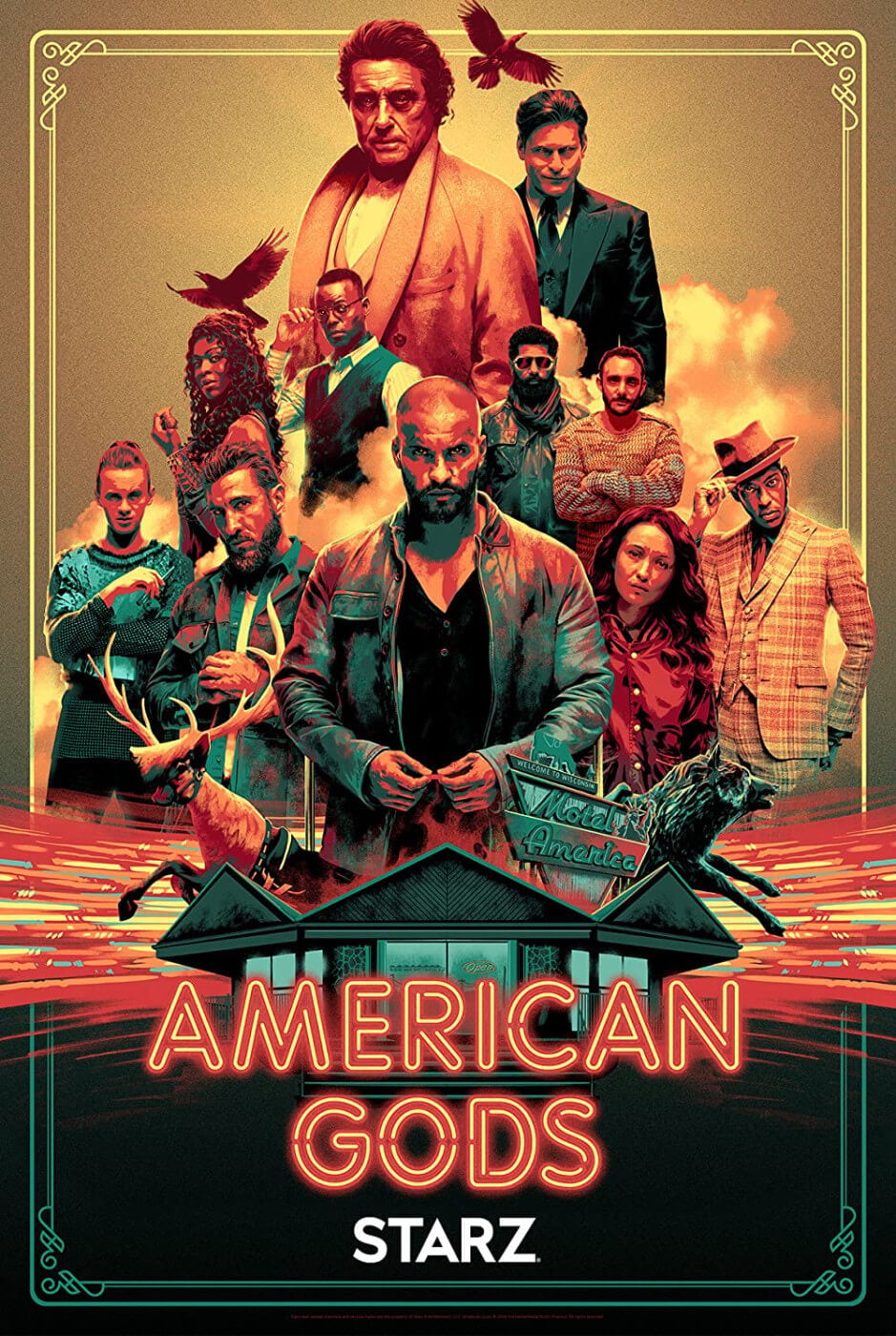 American Gods Netflix poster