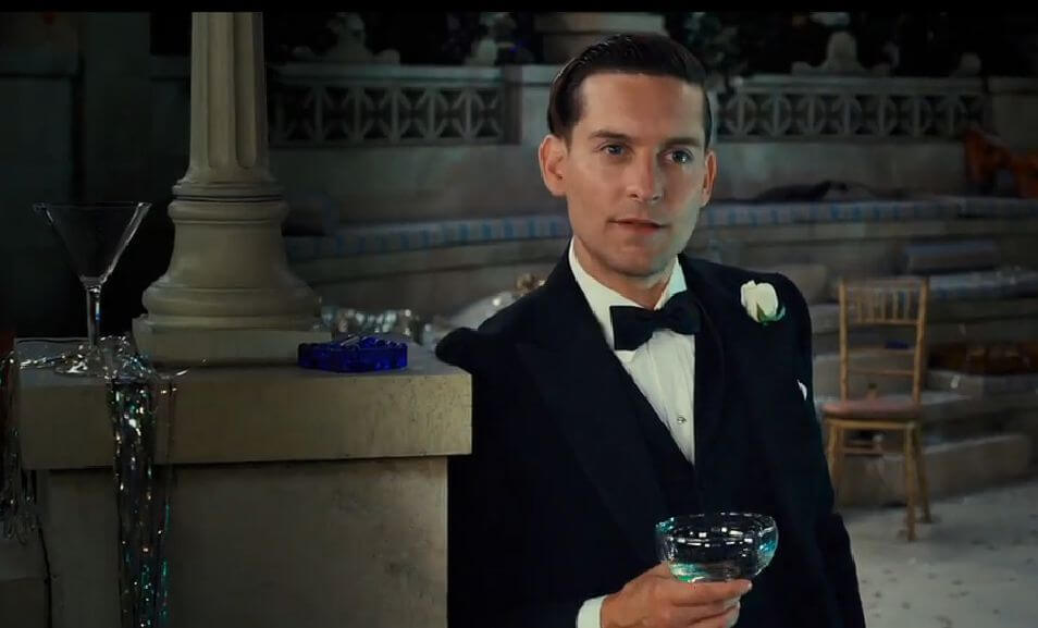 Nick Carraway from The Great Gatsby portrayed by Toby Maguire