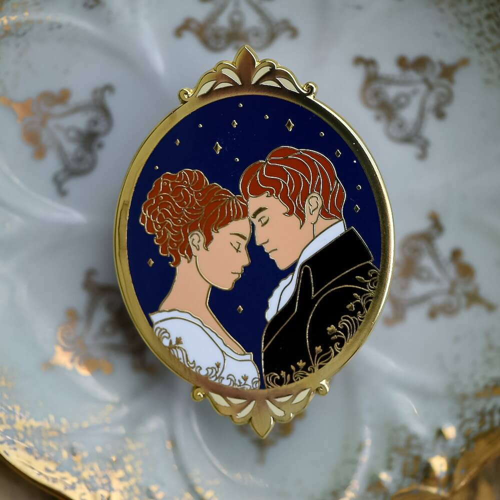 Pride & Prejudice enamel pin sold by LitJoy