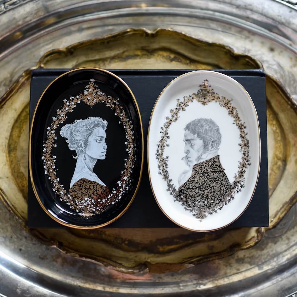 Pride and Prejudice Trinket Dishes sold by LitJoy
