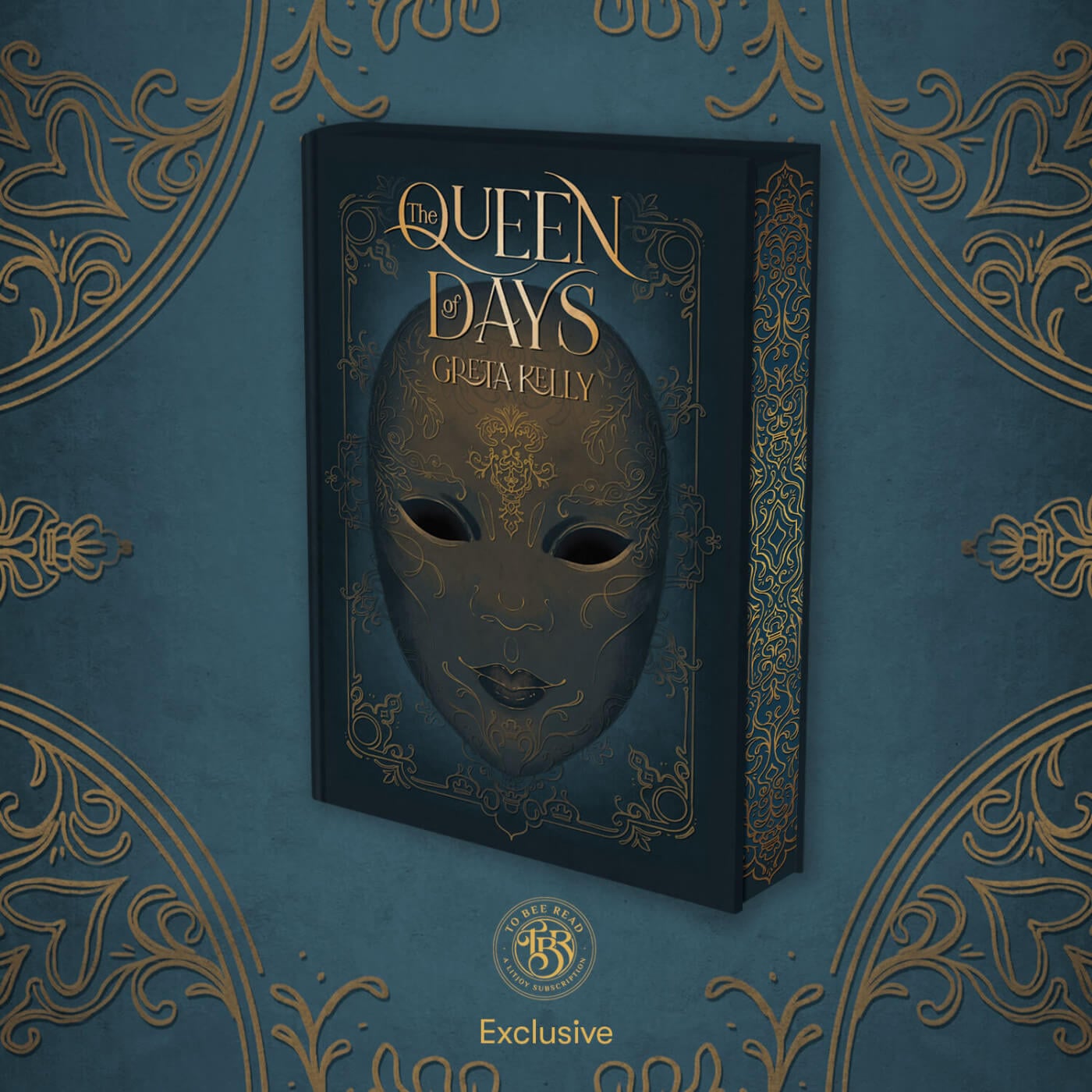 Queen of Days book cover and page edges