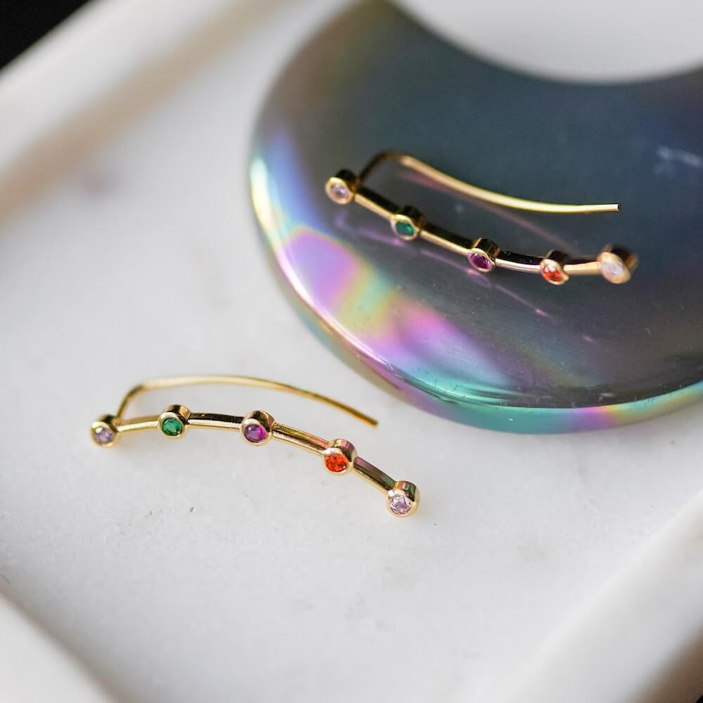 Red Queen Mare Barrow Crawler Earrings sold by LitJoy Crate