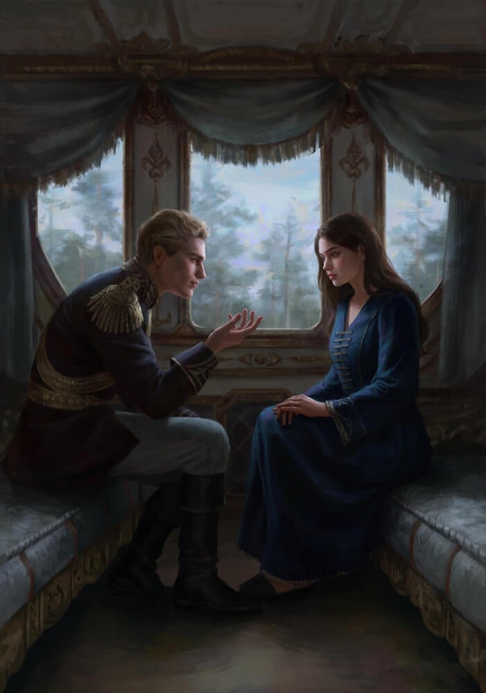 Shadow and Bone tip-in art by Laura Sava; Shadow and Bone fanart
