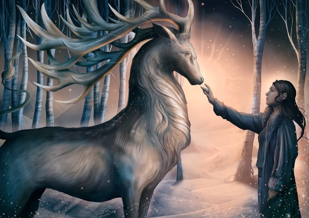 Stag amplifier; Shadow and Bone tip-in art; Shadow and Bone fanart by Tom Roberts