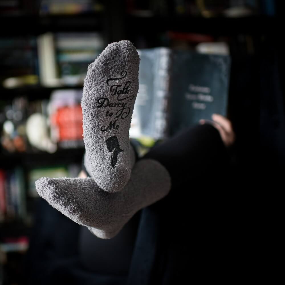 Talk Darcy To Me Socks sold by LitJoy