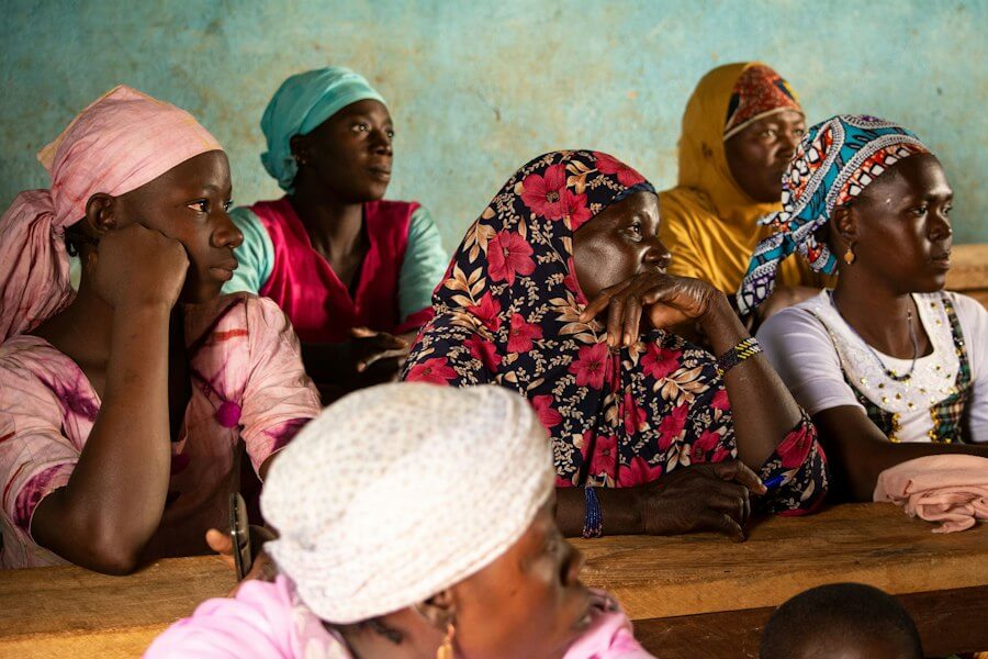 students in Mali's adult literacy programs supported by the Ouelessebougou Alliance