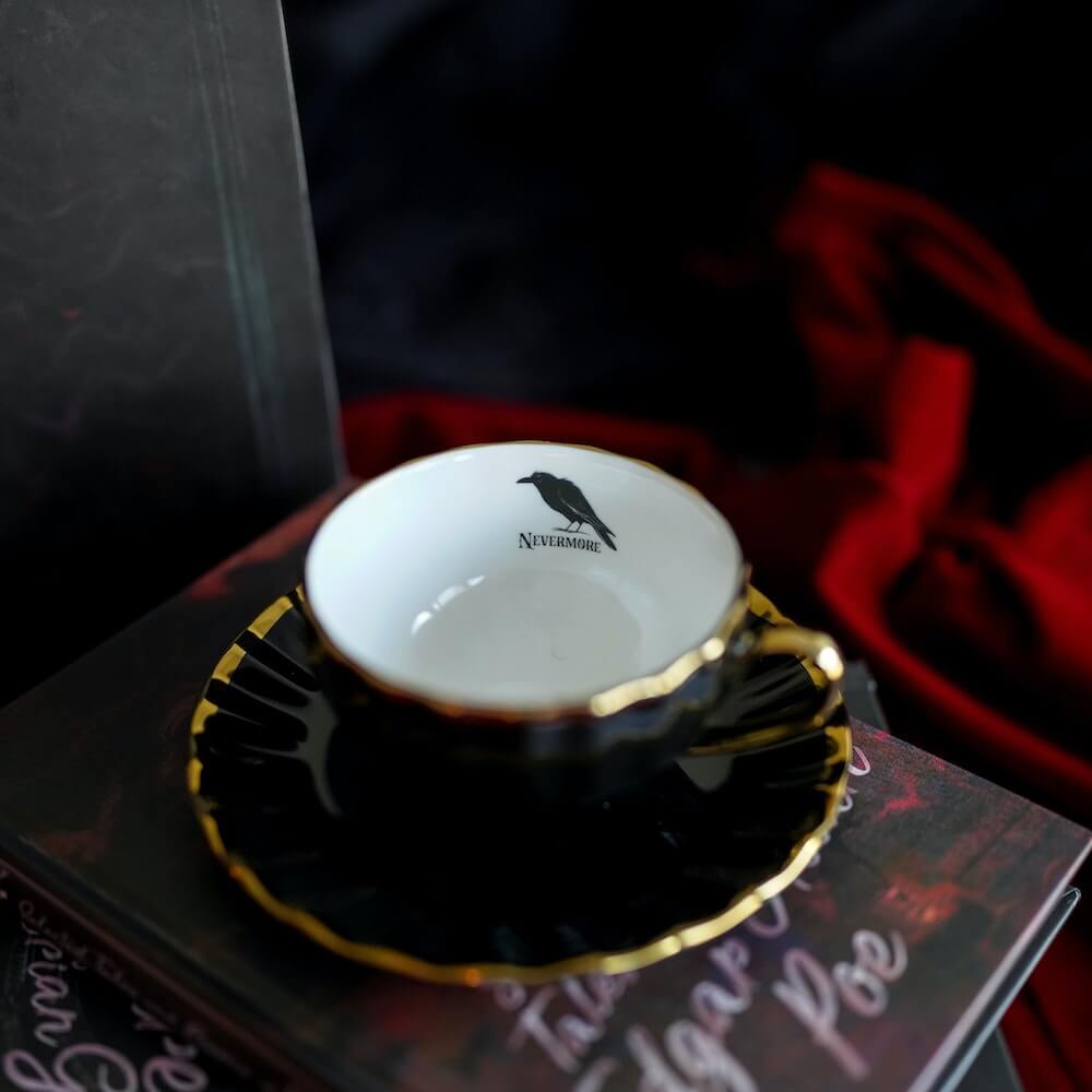 Love Tea Nevermore Raven Teacup