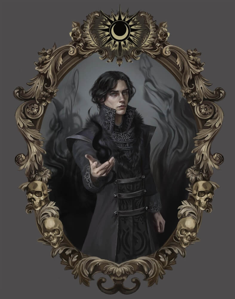 The Darkling fanart, portrait character endpapers