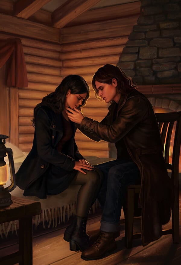 LitJoy's Vampire Academy Special Edition tip-in art by @laura_sava_art