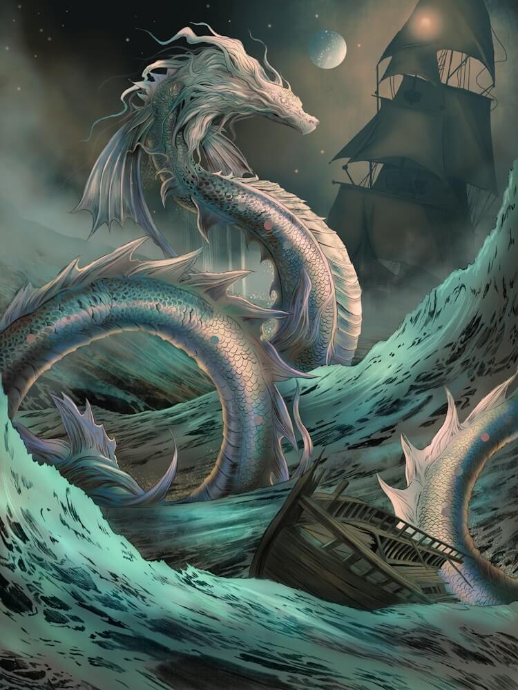Shadow and Bone tip-in art, Sea ship amplifier; Shadow and Bone fanart by Tom Roberts