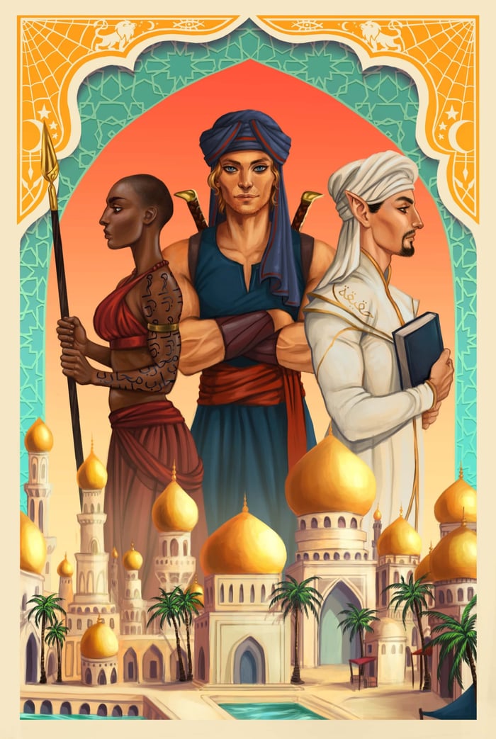 LitJoy's We Hunt the Flame Special Edition Character tip-in art 2