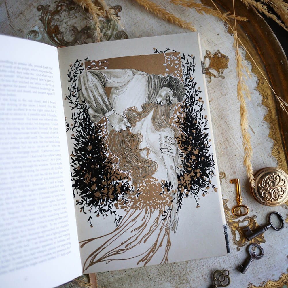 Heathcliff holding Catherine Wuthering Heights Quotes