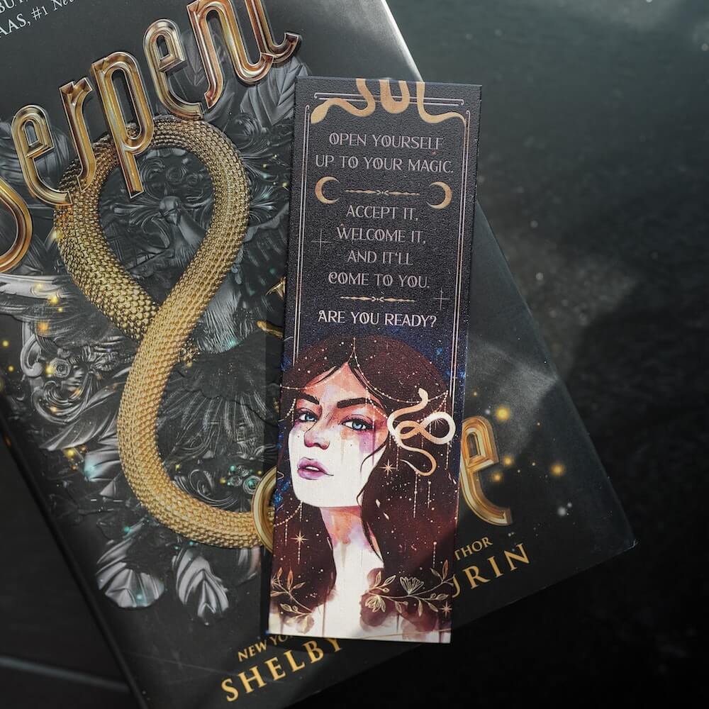 Serpent and Dove Wooden Bookmark sold by LitJoy Crate
