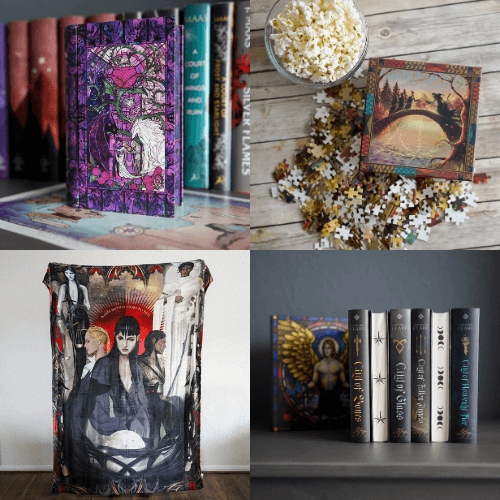 ACOTAR, Nevernight, Mortal Instruments, and wizard Legends and Lore products from LitJoy Crate