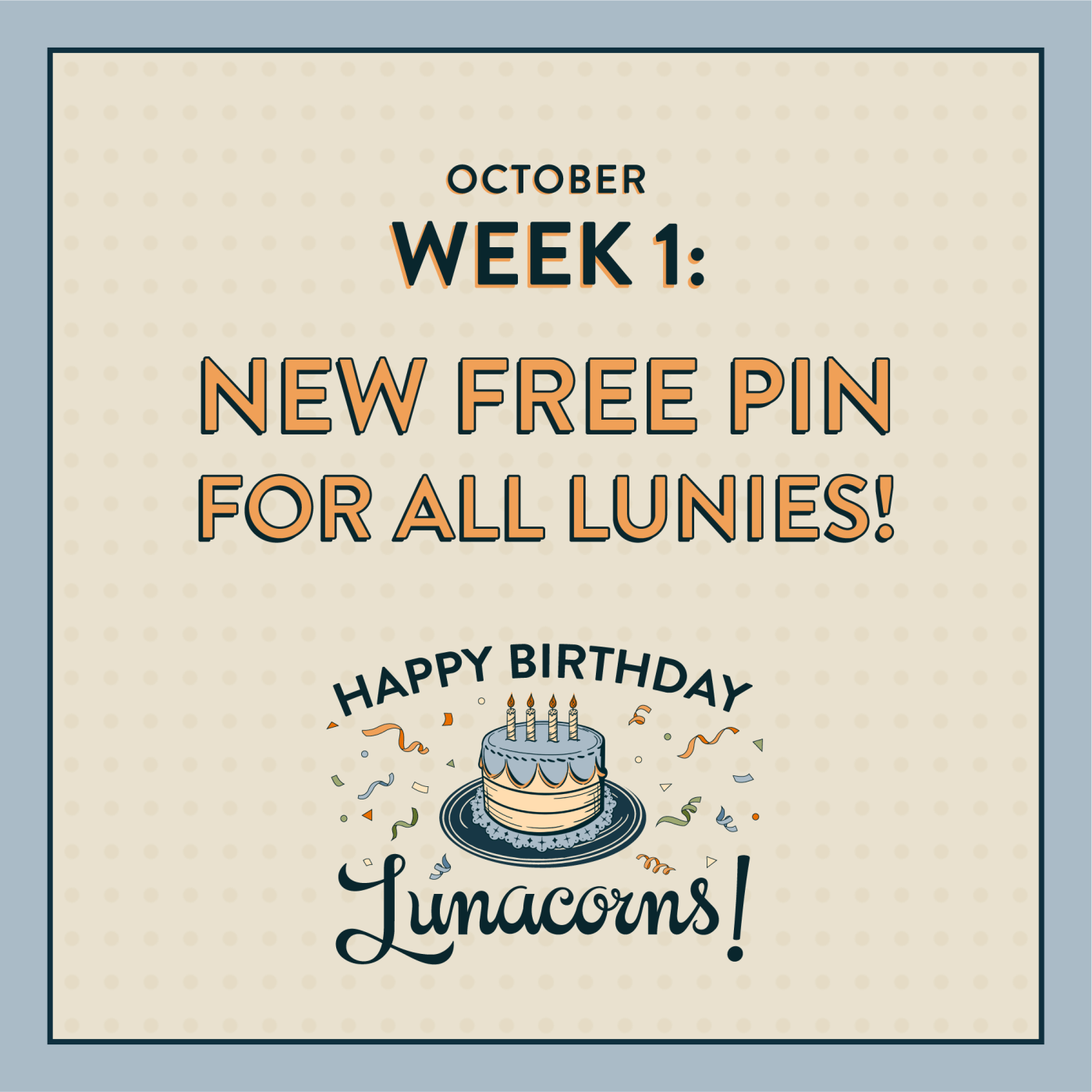 Announcing Week 1 Giveaway: a Free Lunacorn Era Pin 
