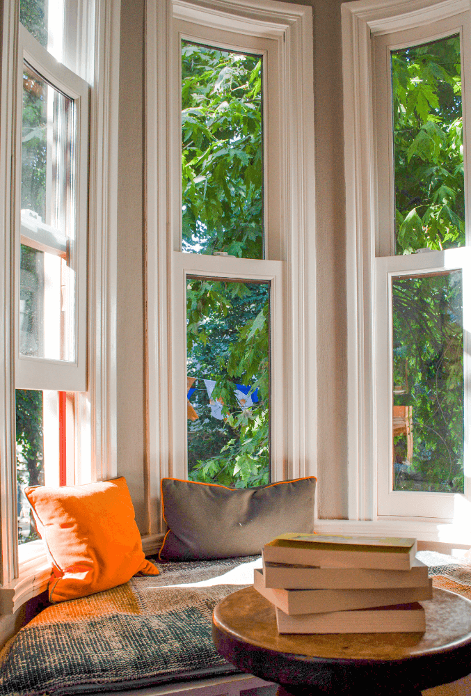 a window book nook