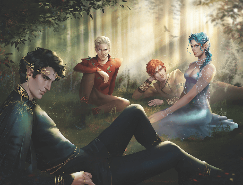 The Cruel Prince front endpapers from FOTA special Edition Box Set sold by LitJoy