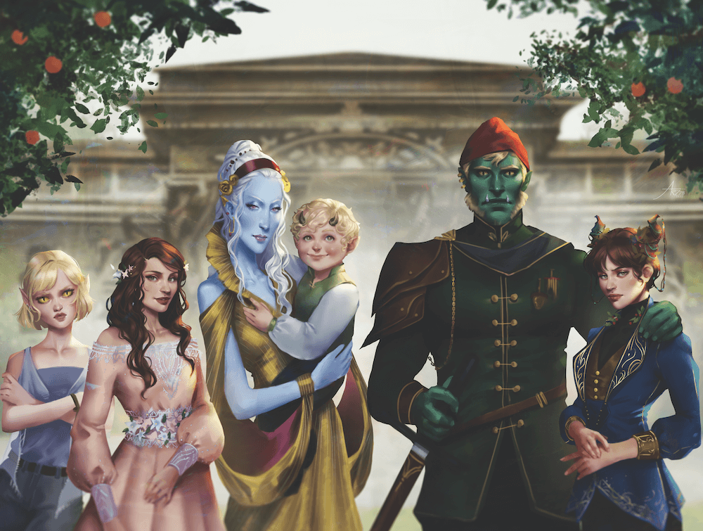 The Cruel Prince back endpapers from FOTA special Edition Box Set sold by LitJoy
