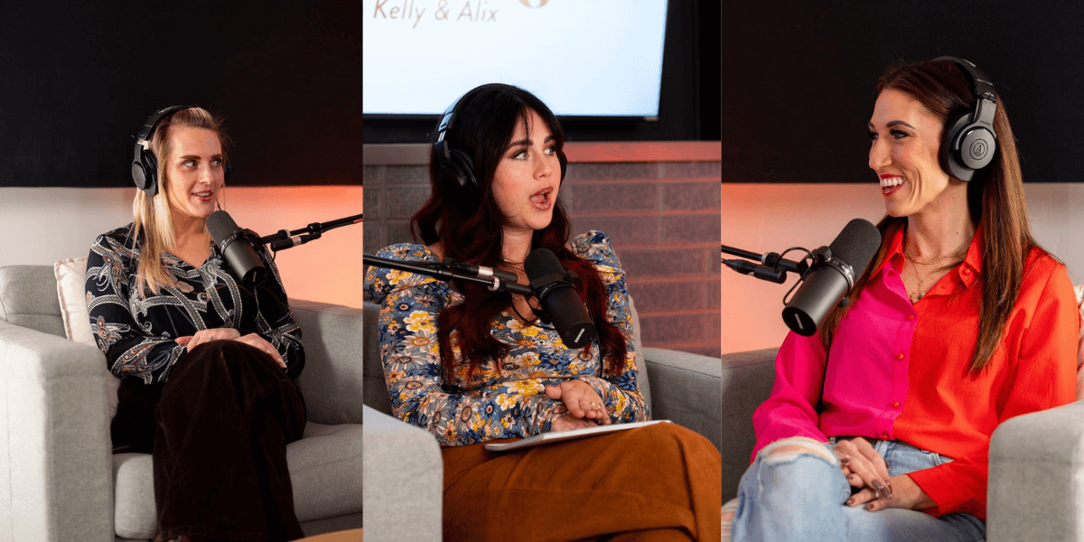 Alix, Devin, and Kelly discussing the most anticipated romance reads on LitJoy Podcast