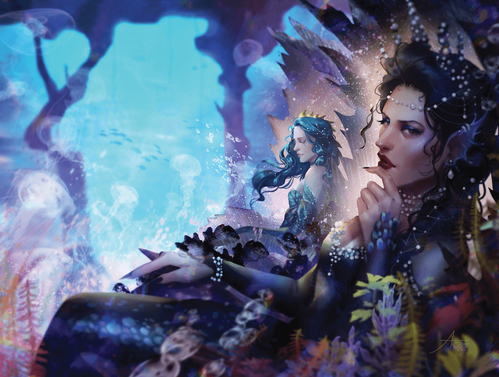 Front endpapers for The Wicked King from FOTA special edition box set sold by LitJoy Crate